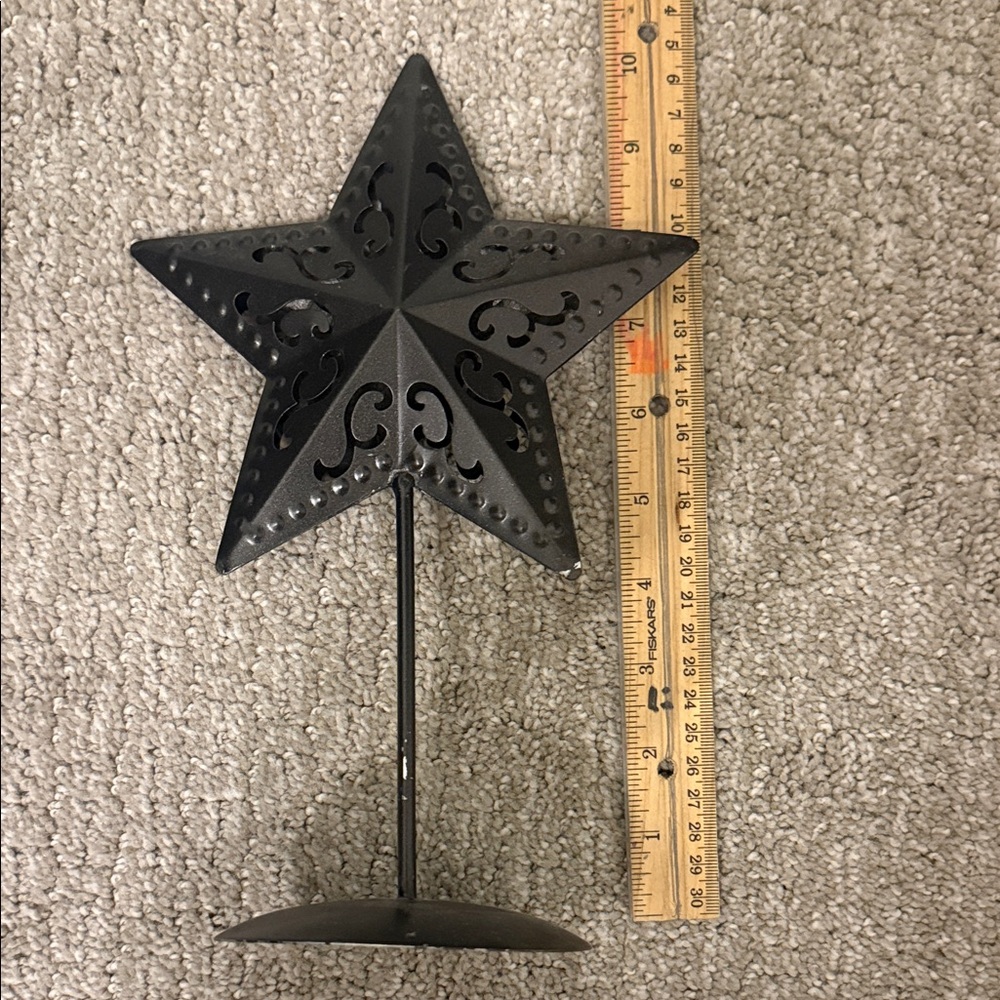 Black Star Metal Tabletop Decor